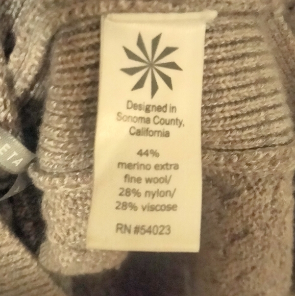 Athleta TanTaupe Textured Sweater XL - Picture 4 of 7